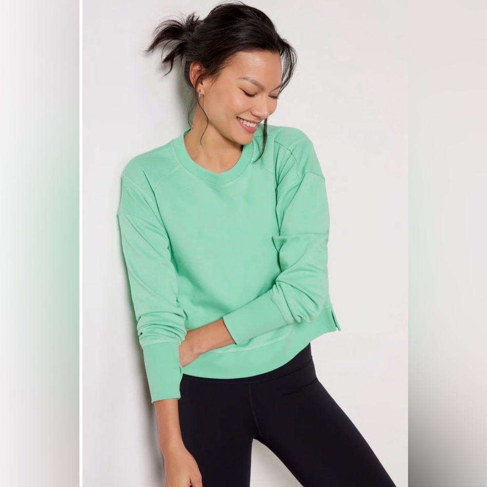 Sweaty Betty Mint Green Crewneck Sweatshirt